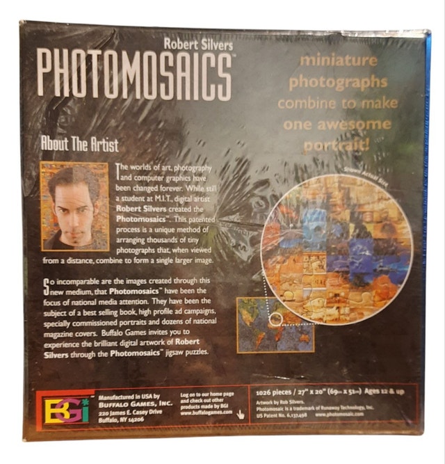 Photomosaics ELVIS PRESLEY 1000 pc Buffalo Puzzle NEW - photo 3