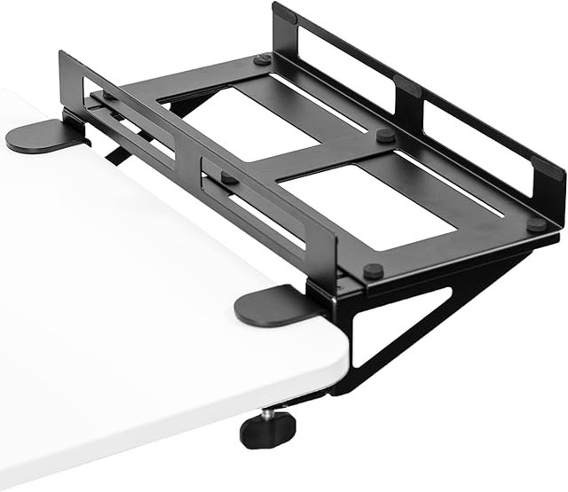 Clamp-on Adjustable Desk side Gaming PC Holder - photo 2