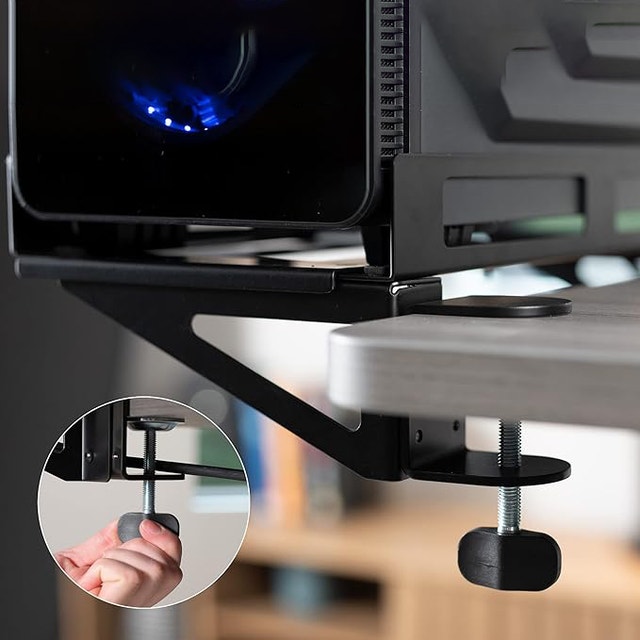 Clamp-on Adjustable Desk side Gaming PC Holder - photo 3