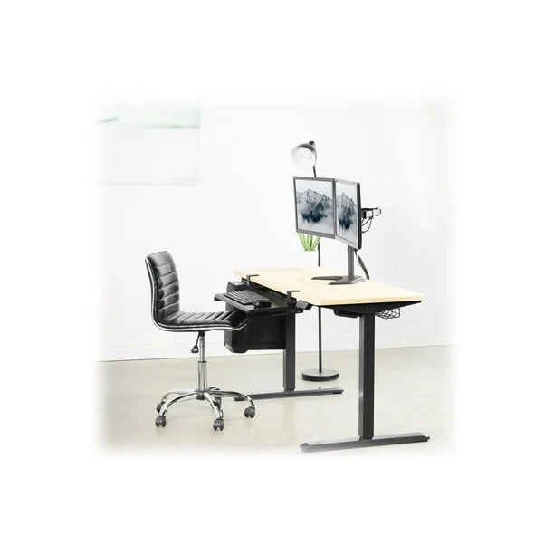 Motion Dual Monitor Free-Standing Desk Stand - STAND-V102F - photo 5