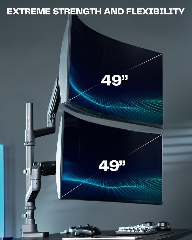 Dual Ultrawide Monitor Desk Mount - 49" - STAND-V120K - photo 2