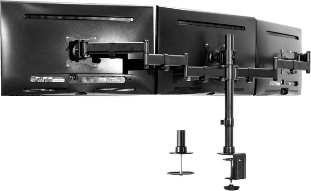 Triple Monitor Mount - 3 LCD Screens up to 24" - STAND-V003M