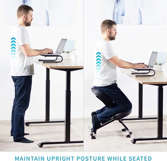 Black Ergonomic Kneeling Chair - photo 4