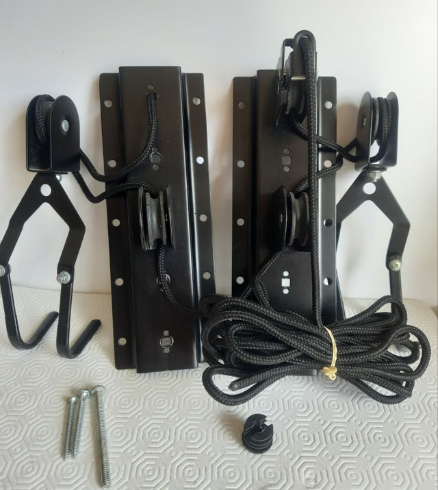 Bike Bicycle Lift Ceiling Mounted Hoist Storage Garage Hanger
