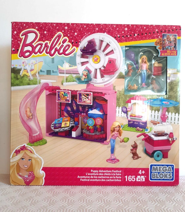 Barbie Mega Bloks Puppy Adventure Festival Playset