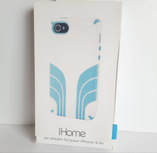 iHome Air Stream Case for iPhone 4/4s - White/Blue