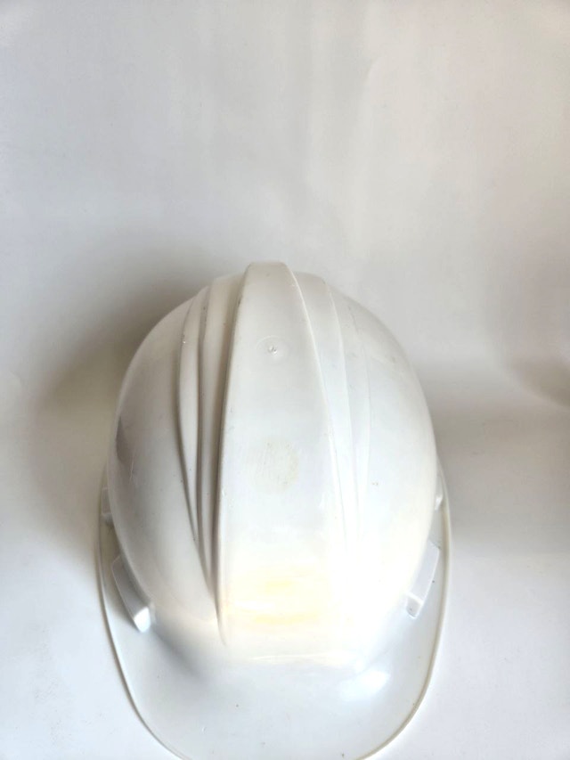 Adjustable White Visitor Hard Hat Safety Helmet - photo 4