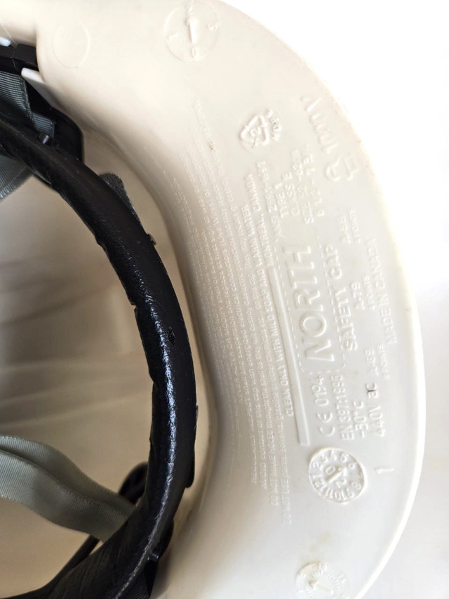 Adjustable White Visitor Hard Hat Safety Helmet - photo 5