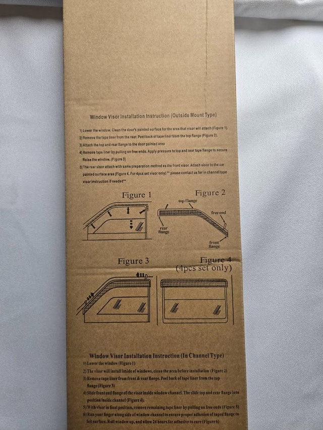 Toyota Tacoma 1995-2004 Standard Cab Window Visors - NEW - photo 4