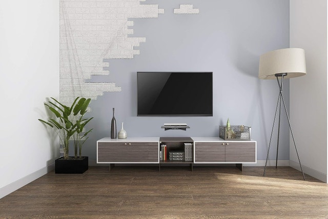 Glass Wall Mount Shelf for DVD Multi Media Components OF-SRG-06 - photo 5