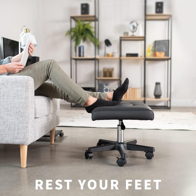 Mobile Footrest with Wheels, Ergonomic Rolling (CHAIR-S04F) - photo 2
