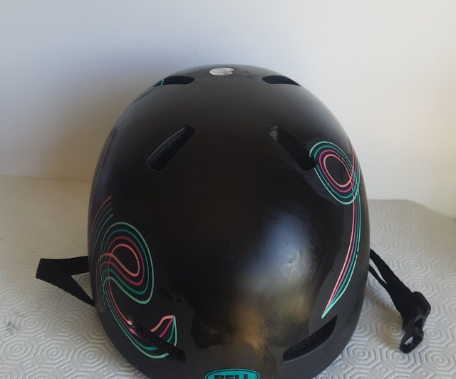 Black Helmet with Colorful Design - photo 3