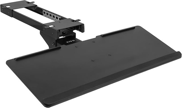 Adjustable Computer Keyboard and Mouse Platform Tray