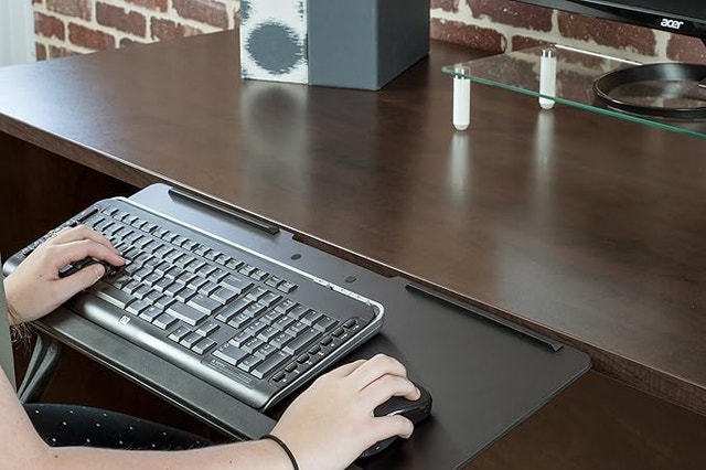 Adjustable Computer Keyboard and Mouse Platform Tray - photo 2