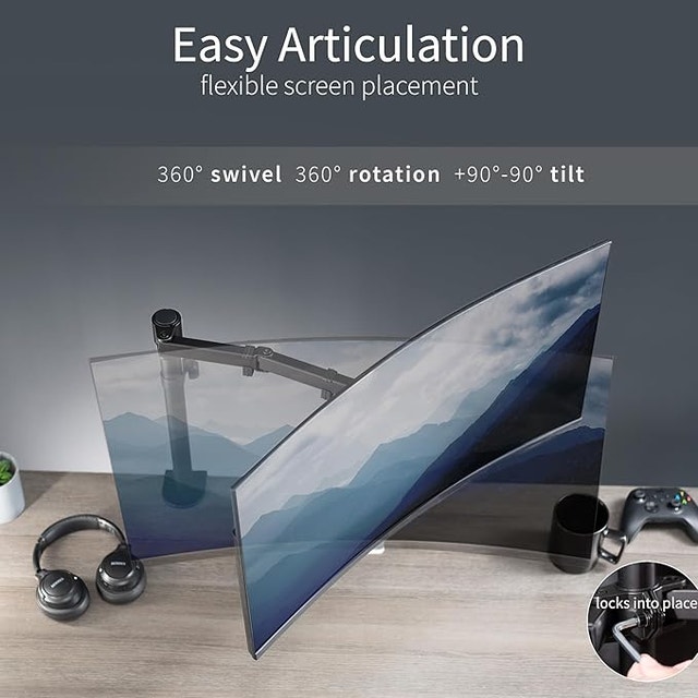 VIVO Single Monitor Desk Mount - Up to 38" Screens - photo 2