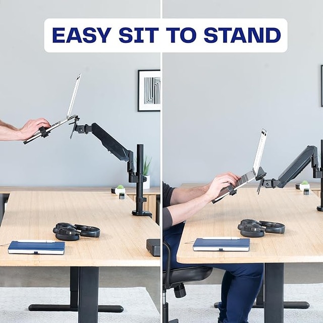 Pneumatic Arm Single Laptop Desk Mount - VIVO - photo 4