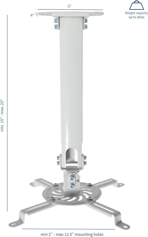 VIVO Universal Extending Ceiling Projector Mount - MOUNT-VP02W - photo 2