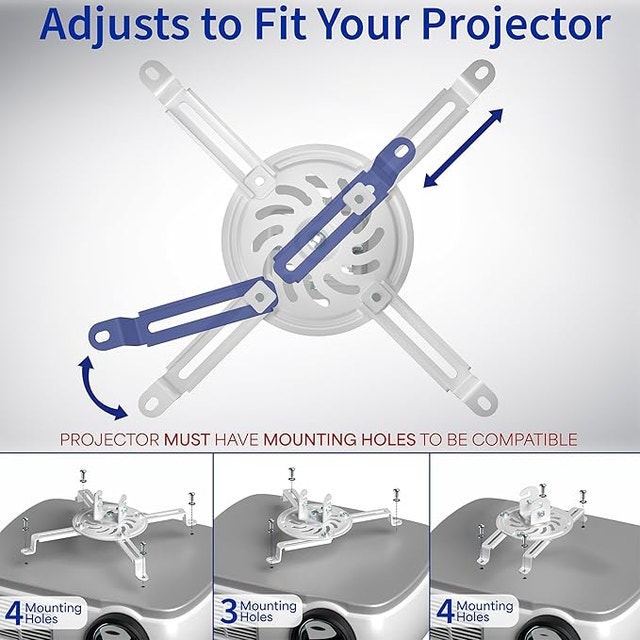 VIVO Universal Extending Ceiling Projector Mount - MOUNT-VP02W - photo 5
