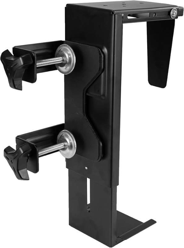 VIVO Adjustable Clamp-on Desk Leg PC Mount - MOUNT-PC01C