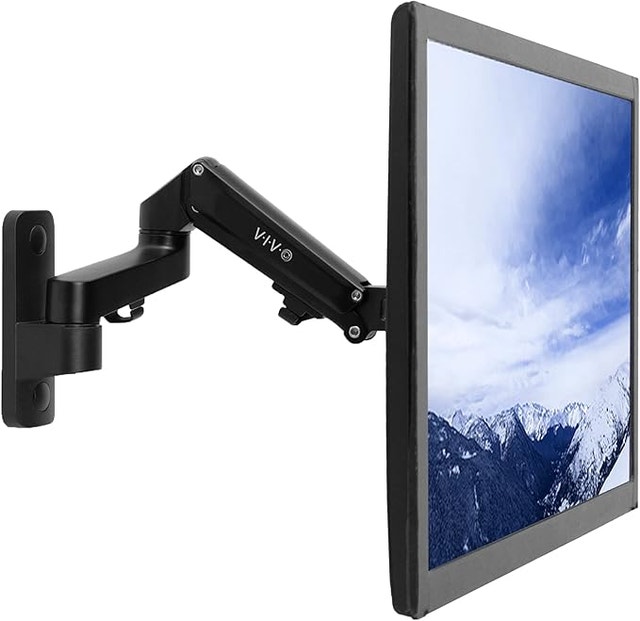 Premium Aluminum Single LCD Monitor Wall Mount