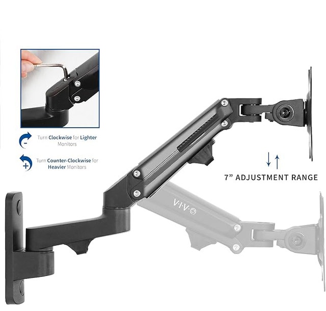 Premium Aluminum Single LCD Monitor Wall Mount - photo 5