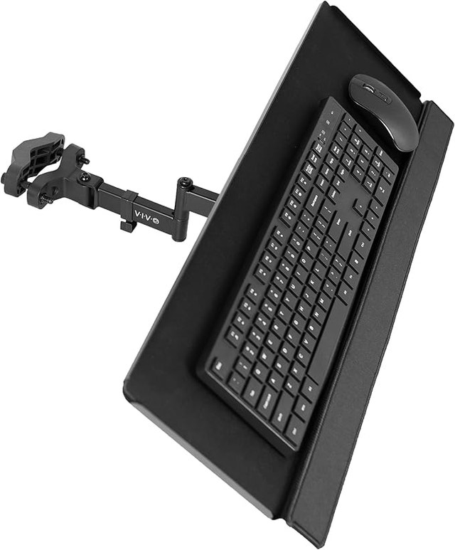 Universal Pole Mount Keyboard Tray - 25.7” x 9.8” - Mount-POLEKB