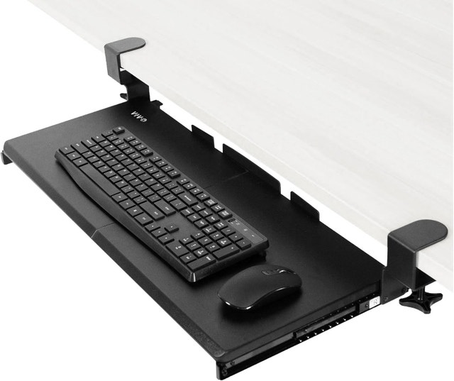 Keyboard Tray Under Desk - 27 x 11 Inch