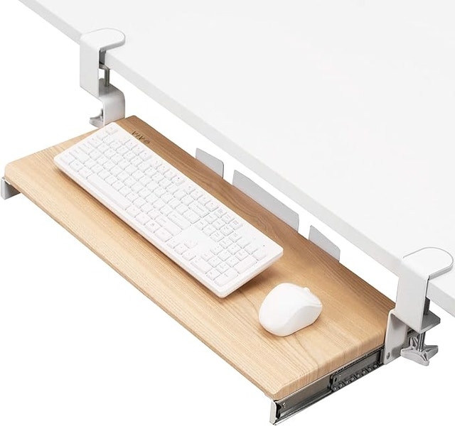 Keyboard and Mouse Under Desk Slider Tray - 27" x 11"
