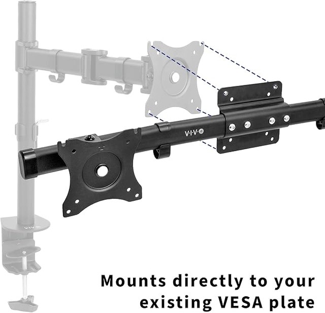 VIVO Dual VESA Bracket Adapter for 2 Monitors