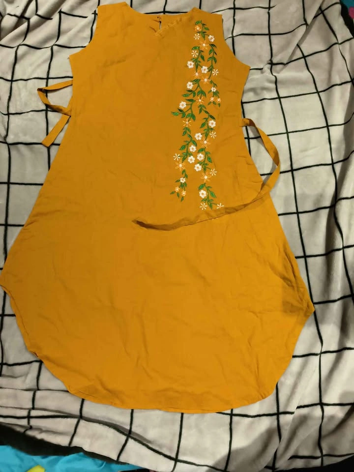 Beautiful Embroidered Dress with pocket - photo 2