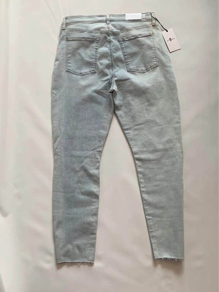 7 For All Mankind High Waist Ankle Skinny Jeans Size 32 NWT - photo 4