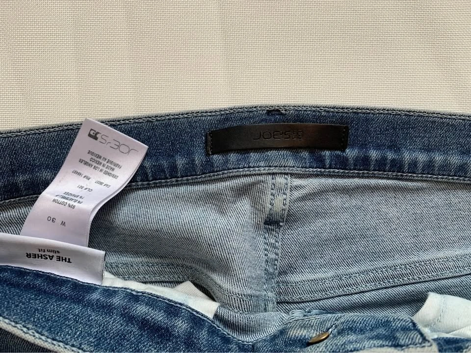 Joe's Jeans Asher Slim Fit W30 & 7FAM Slimmy Luxe Pants - photo 2
