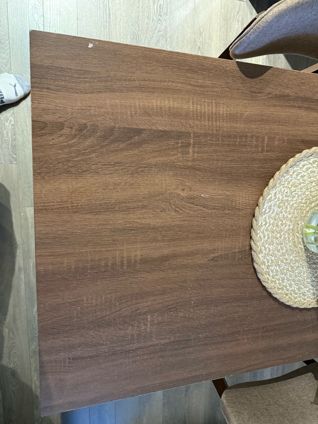 Modern Dark Wood Dining Table - photo 5