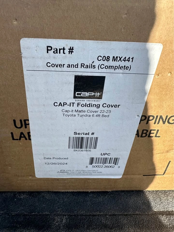CAP-IT Folding Tonneau Cover for Toyota Tundra 6.4ft Bed - photo 2