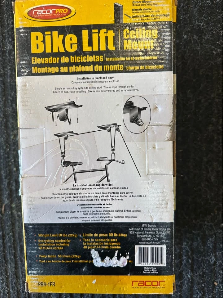 Racor Pro Bike Lift Ceiling Mount - photo 3