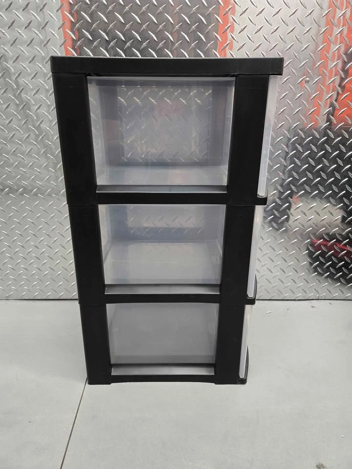 Sterilite 3-Drawer Clear Plastic Storage Cart - photo 4