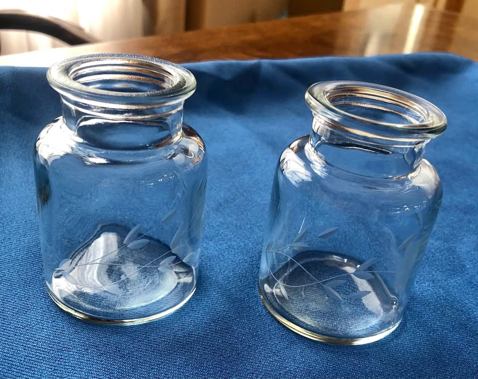 Princess House Spice Jars without corks Set of 2