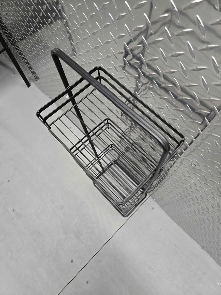 Black metal 4-tier wire rack - photo 4