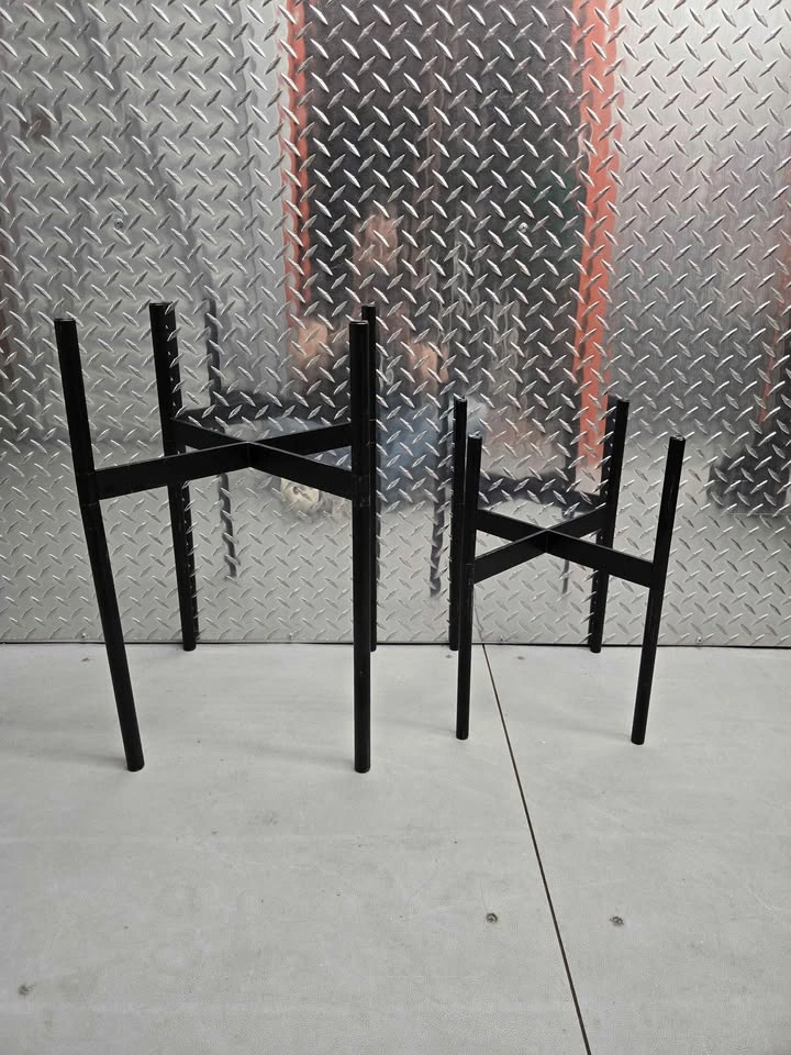 Black Metal Plant Stands Set (2) - photo 2