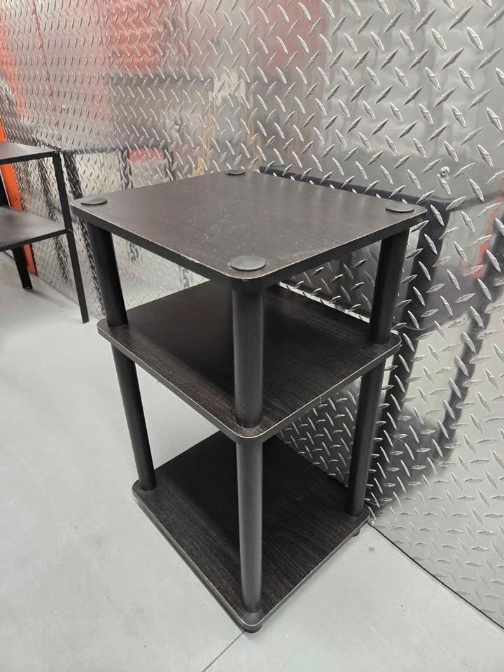 Small dark wood 3-tier shelf - photo 2