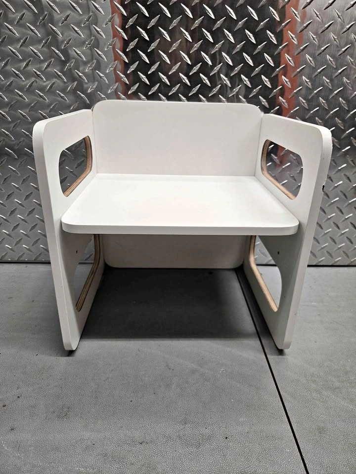 White Kids Montessori Chair / Toddler Step Stool