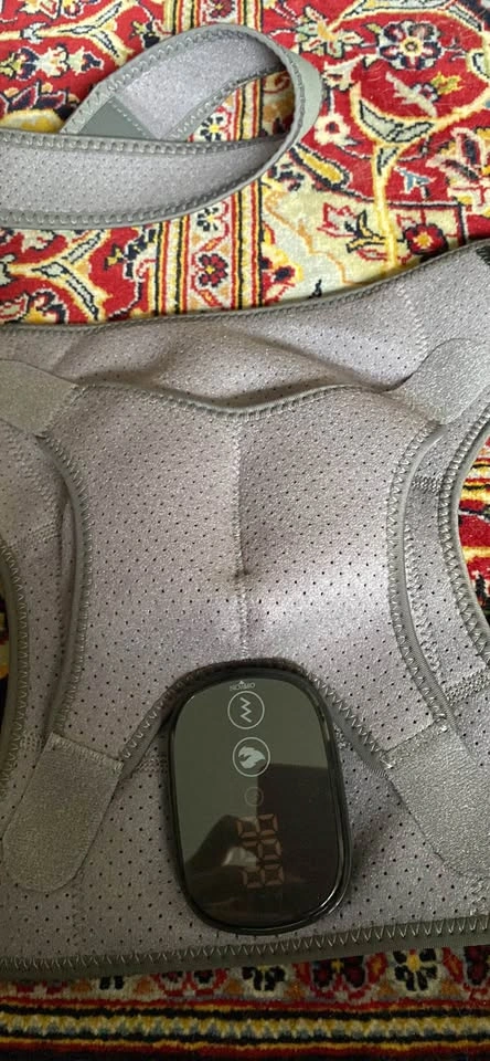 Heating Vibration Massage Shoulder Pad - Grey - photo 3