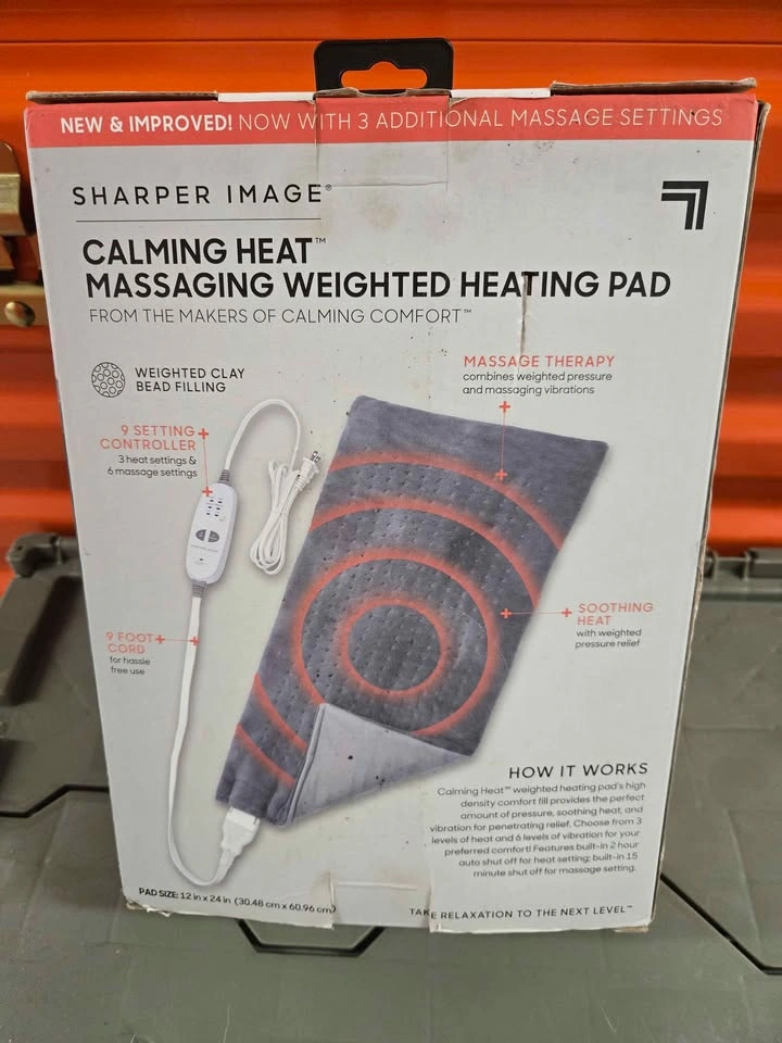 Sharper Image Calming Heat Weighted Heating Pad XL - photo 2