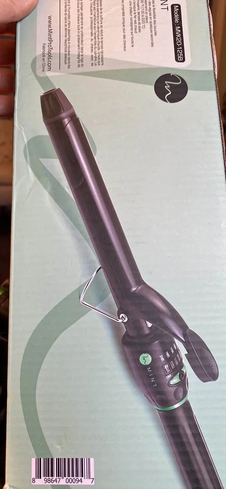 MINT Professional Extra Long Hair Curling Iron 1.5 inch OPEN BOX