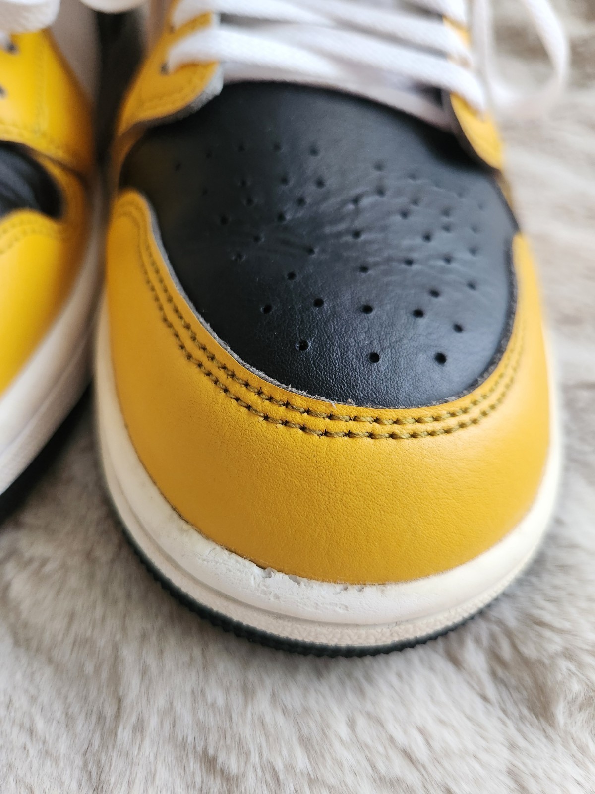 Nike Air Jordan 1 Mid Sneakers Yellow Ochre/Black/White DQ8426-7 - photo 2