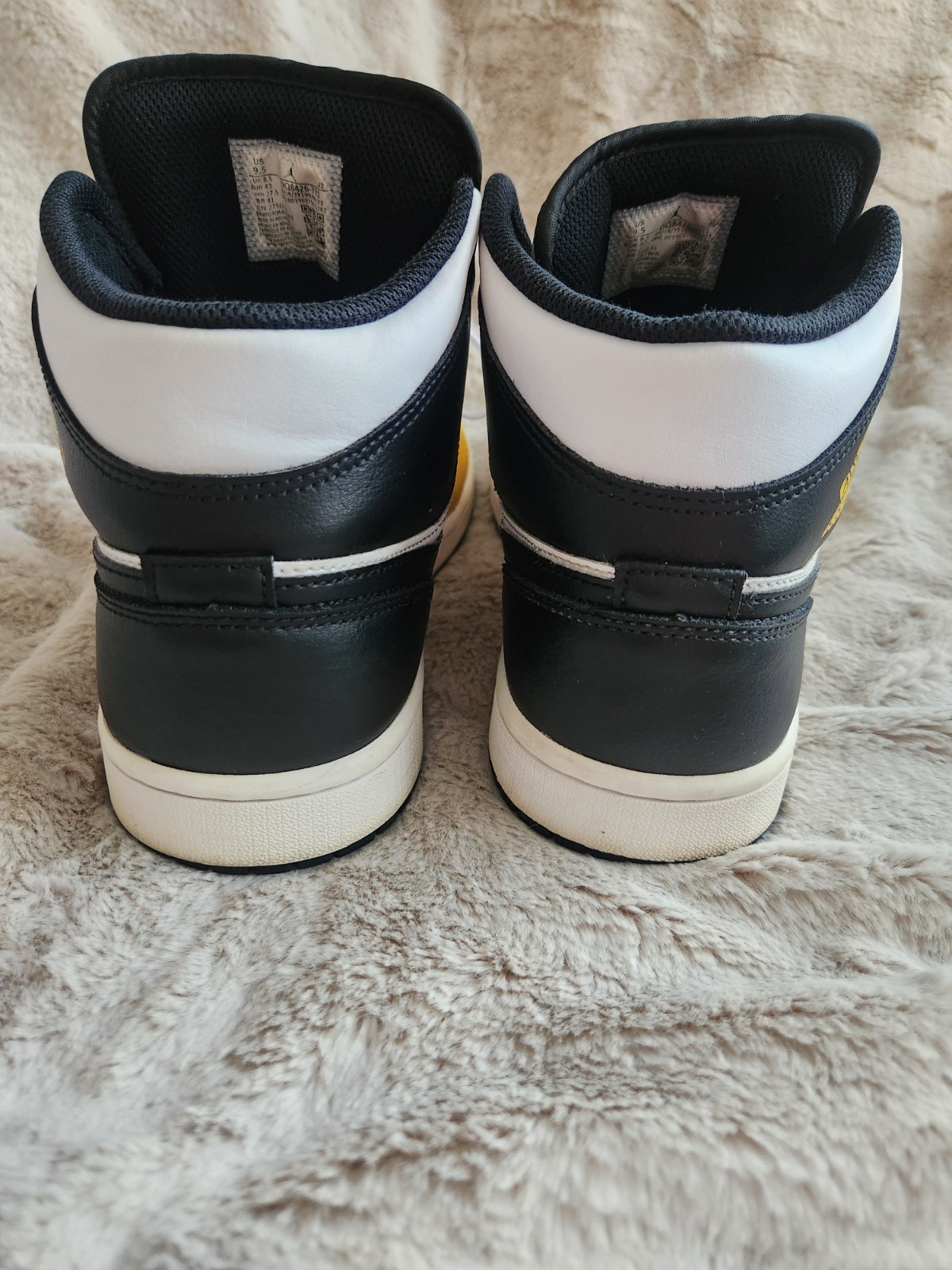 Nike Air Jordan 1 Mid Sneakers Yellow Ochre/Black/White DQ8426-7 - photo 4