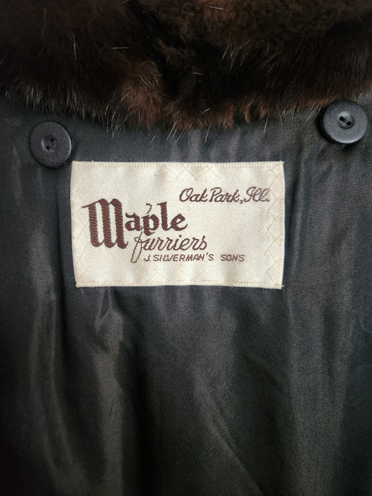 Vintage Mink Fur Brown Vest Size M/L Length 40" - photo 5