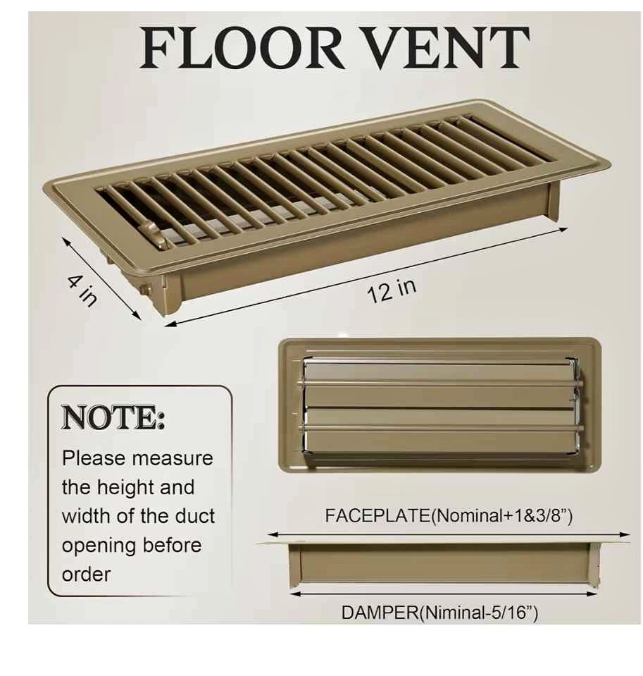 Retisee 10 Pcs 4" x 12" Air Vents