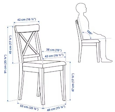 IKEA INGOLF chairs x2 - photo 4