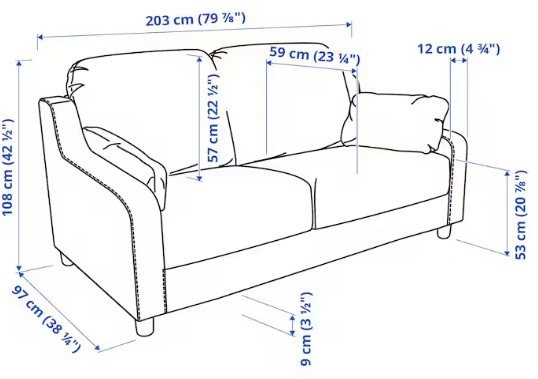 IKEA VINLIDEN sofa - photo 4